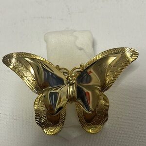 Chic Gold-Tone Butterfly Pin